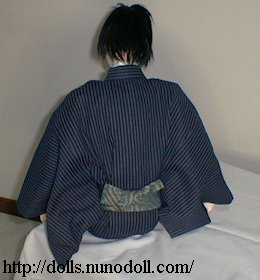 Boy doll in kimono