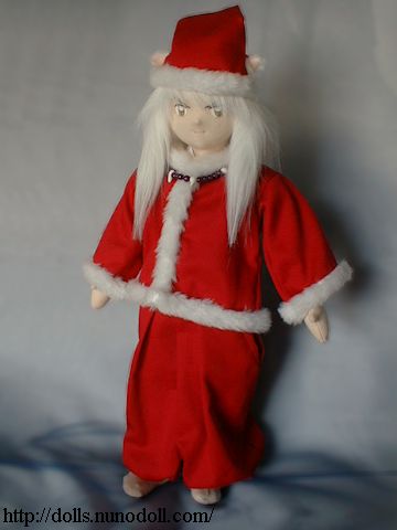 Inuyasha in Santa Claus costume