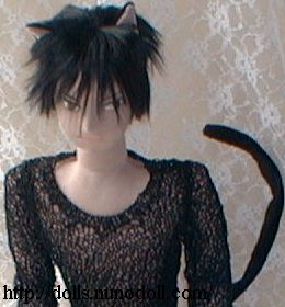 Black cat doll