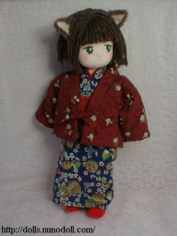 Nekomimi kimono doll