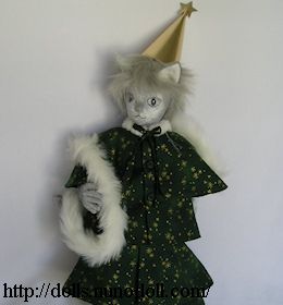 Cat doll like Xmas tree