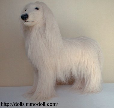 Afghan hound stuffed toy