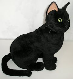 black cat stuffed toy