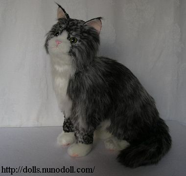 Standing Norwegian Forest Cat