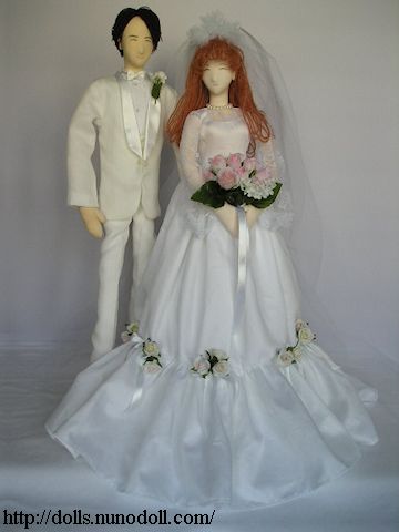 Tuxedo and wedding dress